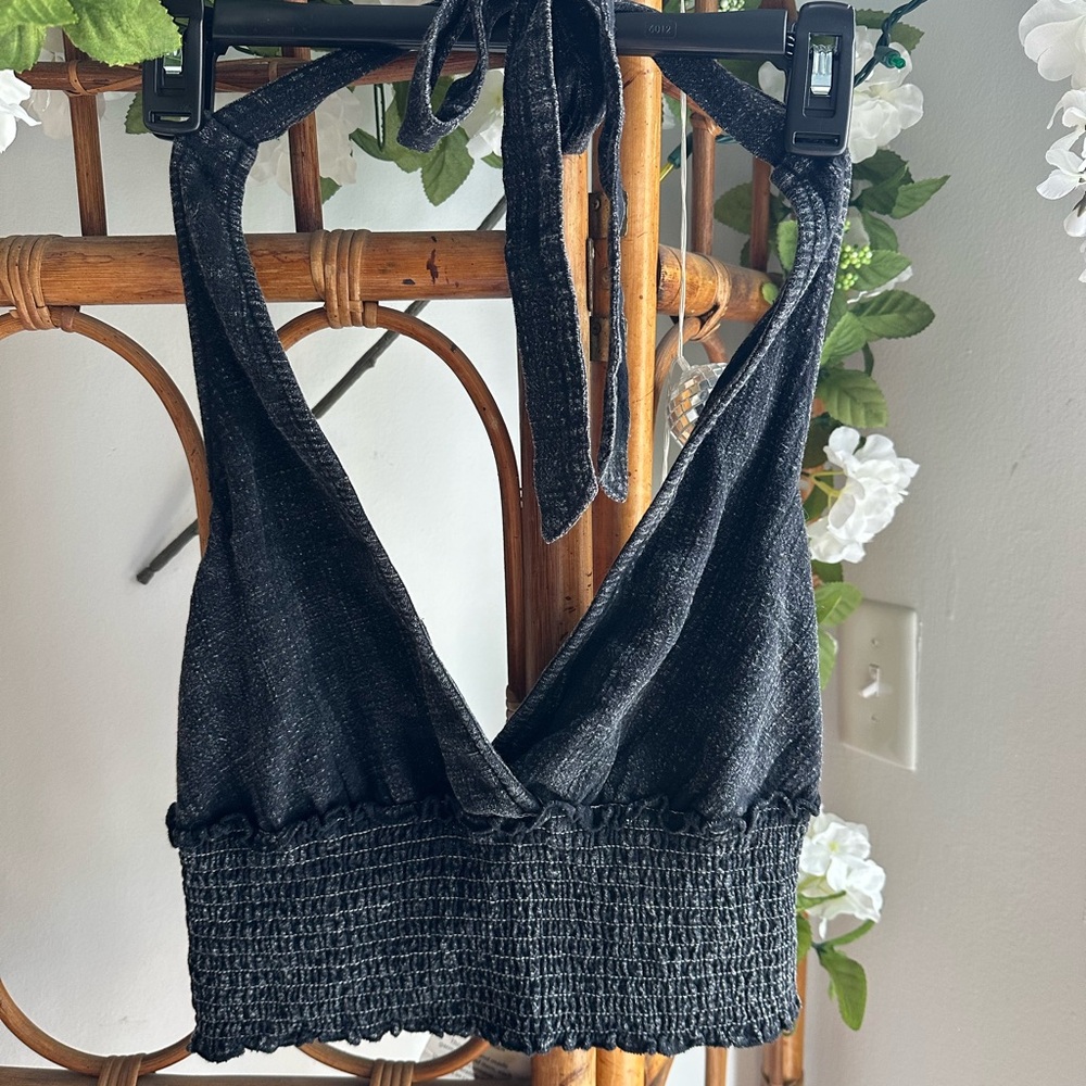 Black Halter Top